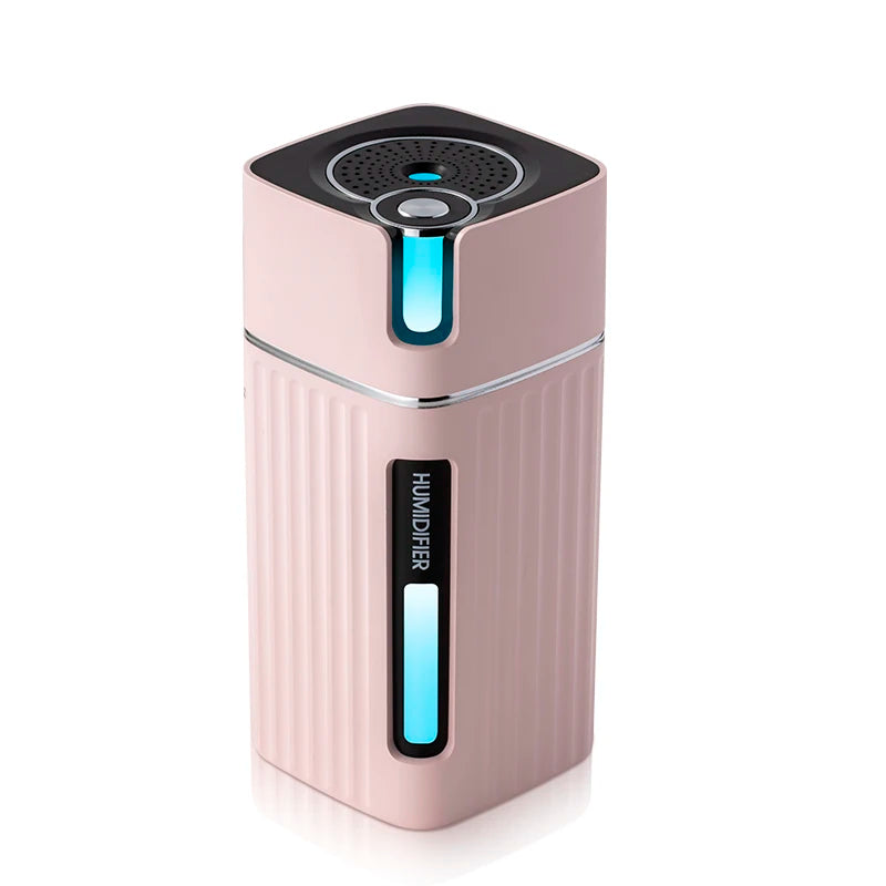 Portable Mini Humidifier Wood Grain 300ML Ultrasonic Car USB Aroma Air Diffuser Color LED Lamp Humidificador For Car Home Office