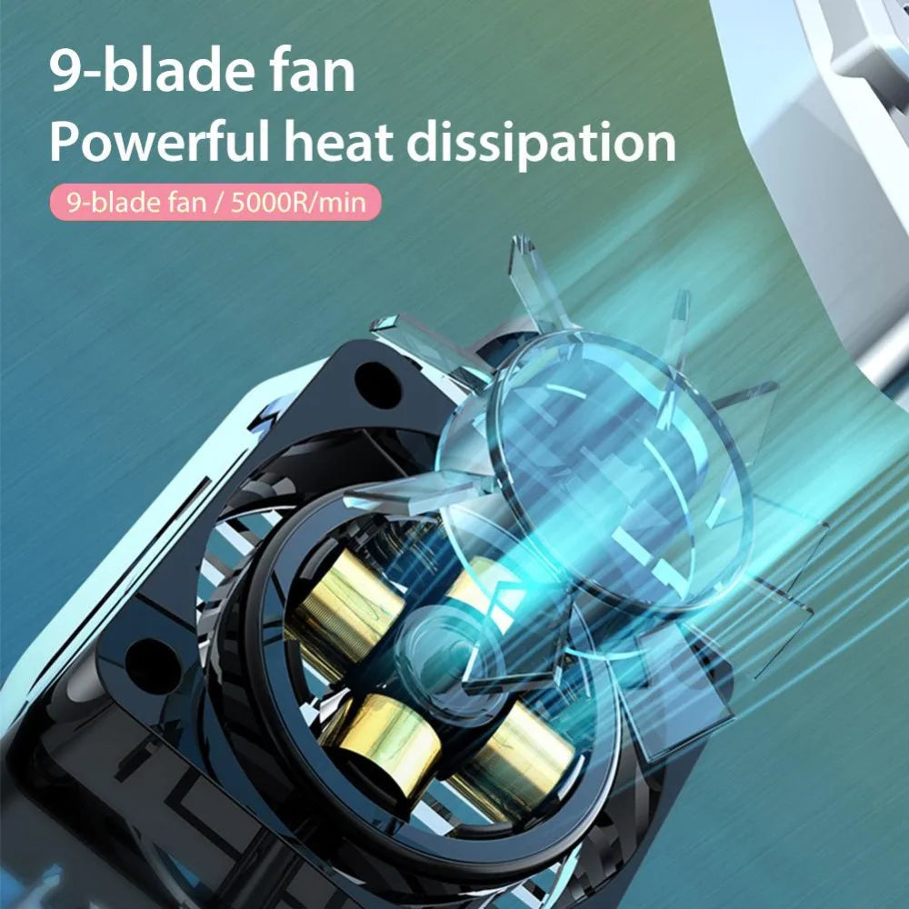 Universal Mobile Phone USB Game Cooler Mobile Phone Cooling Fan Case Gamepad Holder Radiator For IPhone Samsung Xiaomi Huawei